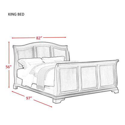 Picket House Furnishings - Conley Cherry King Sleigh Bed - CM750KSB veiw 4