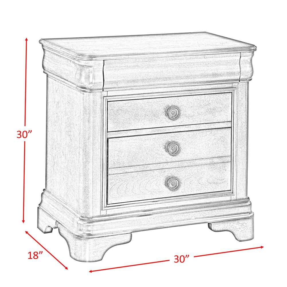 Picket House Furnishings - Conley Cherry Nightstand - CM750NS veiw 4