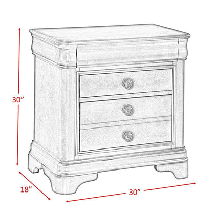 Picket House Furnishings - Conley Cherry Nightstand - CM750NS veiw 4