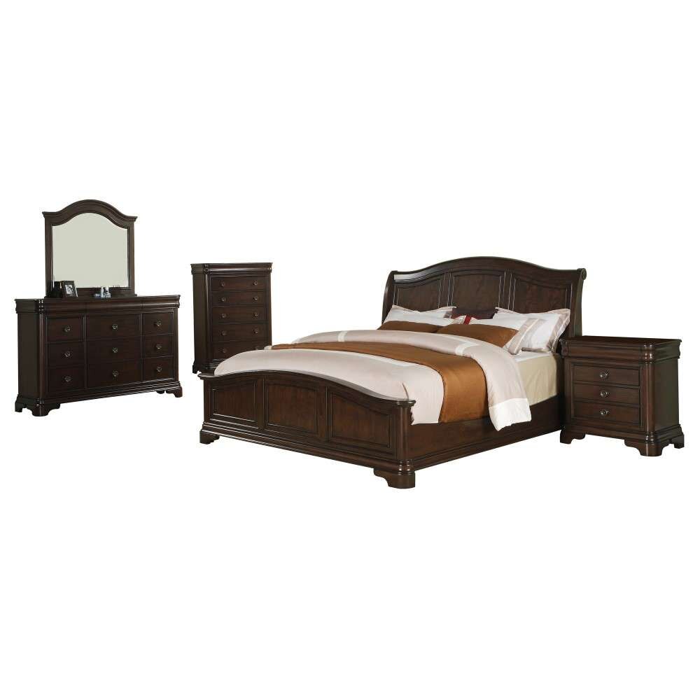 Picket House Furnishings - Conley Cherry Queen Panel 5PC Bedroom Set - CM750QB5PC veiw 2