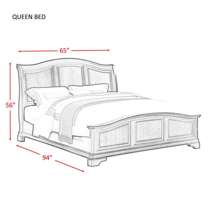 Picket House Furnishings - Conley Cherry Queen Panel 5PC Bedroom Set - CM750QB5PC veiw 7