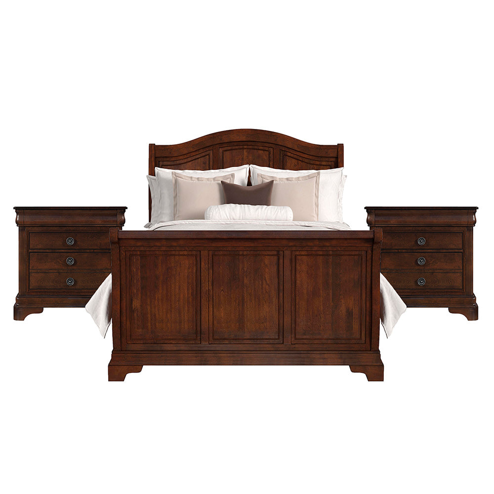 Picket House Furnishings - Conley Cherry Queen Sleigh 3PC Bedroom Set - CM750QSBNS2 view 1