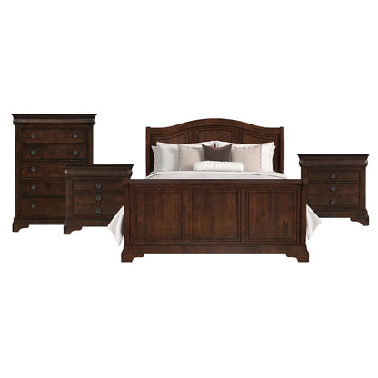 Picket House Furnishings - Conley Cherry Queen Sleigh 4PC Bedroom Set - CM750QSBNSCH view 1