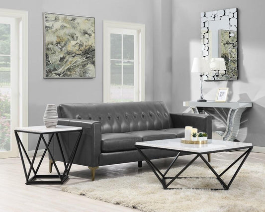 Picket House Furnishings - Conner 2Pc Occasional Table Set Coffee Table And End Table in Black - CRK1002PC veiw 1