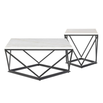 Picket House Furnishings - Conner 2Pc Occasional Table Set Coffee Table And End Table in Black - CRK1002PC veiw 2