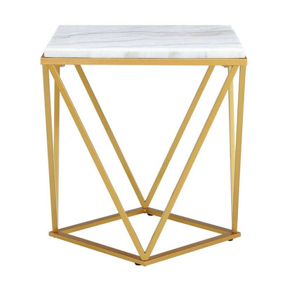 Picket House Furnishings - Conner 2PC Occasional Table Set in Gold-Coffee Table & End Table - CRK1202PC veiw 5