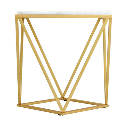 Picket House Furnishings - Conner 2PC Occasional Table Set in Gold-Coffee Table & End Table - CRK1202PC veiw 6