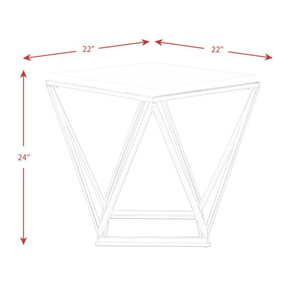 Picket House Furnishings - Conner Square End Table in Black - CRK100ETE veiw 8