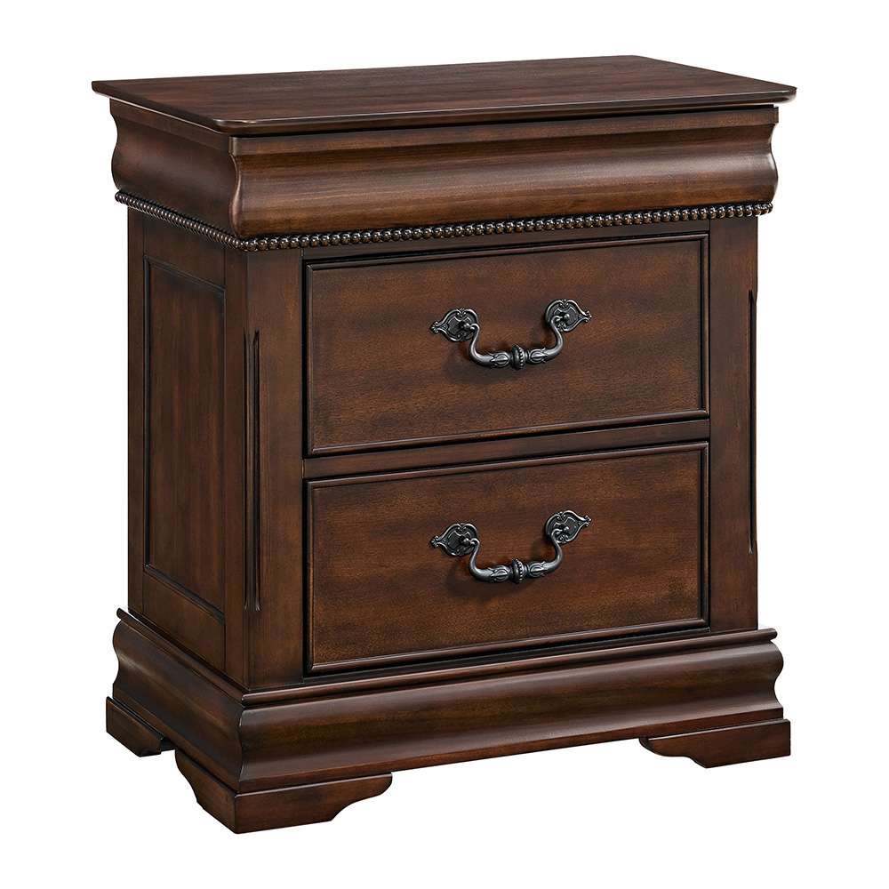 Picket House Furnishings - Coppola 3-Drawer Nightstand in Cherry - B-6580-5-NS veiw 1