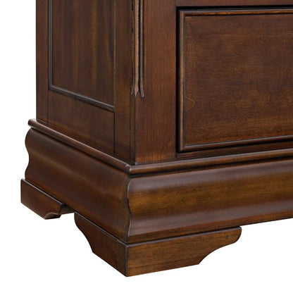 Picket House Furnishings - Coppola Dresser & Mirror Set in Cherry - B-6580-5-DRMR veiw 5