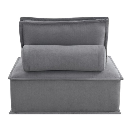 Picket House Furnishings - Cube Modular Seating 5pc Sectional In Charcoal - UPX5265PC veiw 4