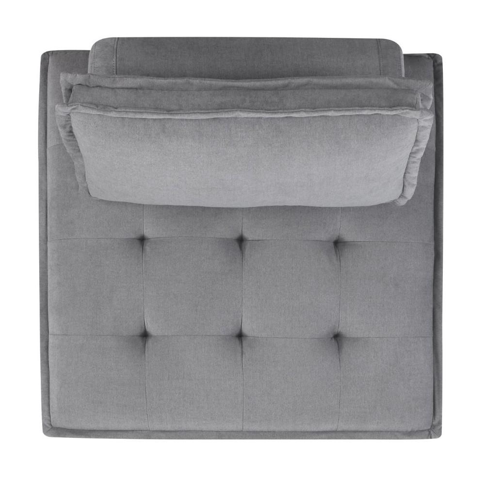 Picket House Furnishings - Cube Modular Seating 5pc Sectional In Charcoal - UPX5265PC veiw 5