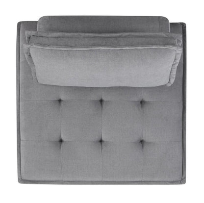 Picket House Furnishings - Cube Modular Seating 5pc Sectional In Charcoal - UPX5265PC veiw 5