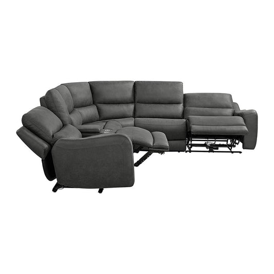 Picket House Furnishings - Cutlass 6PC Sectional Set in Texas Granite - U-13780-10590-6PC veiw 2