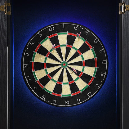 Picket House Furnishings - Cyclone Dartboard Cabinet with Speaker and LED in Black (3A Packing) - G-17920-8-DBCE view 3
