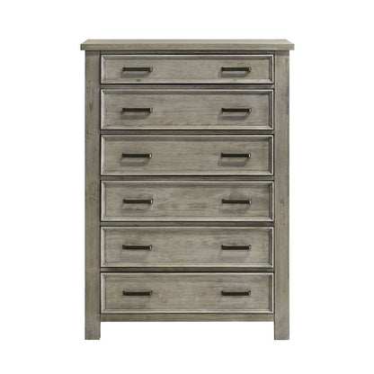 Picket House Furnishings - Damen 6-Drawer Chest in Drift Grey - SV300CH veiw 2