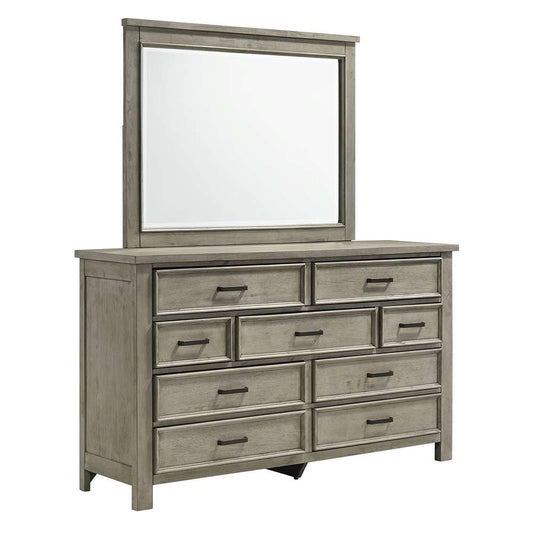 Picket House Furnishings - Damen Dresser & Mirror Set in Drift Grey - SV300DRMR veiw 1
