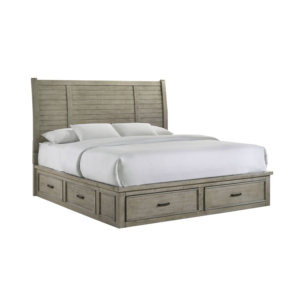 Picket House Furnishings - Damen King Storage 3PC Bedroom Set in Drift Grey - SV300KBNS2 view 4