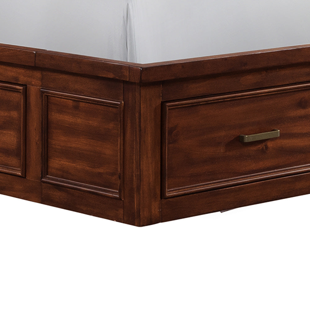 Picket House Furnishings - Damen King Storage 3PC Bedroom Set in Rich Cherry - SV600KBNS2 view 6