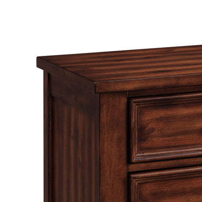 Picket House Furnishings - Damen King Storage 5PC Bedroom Set in Rich Cherry - SV600KBNSDRC view 7