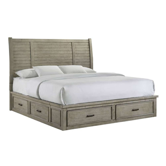 Picket House Furnishings - Damen King Storage Bed in Drift Grey - SV300KB veiw 1