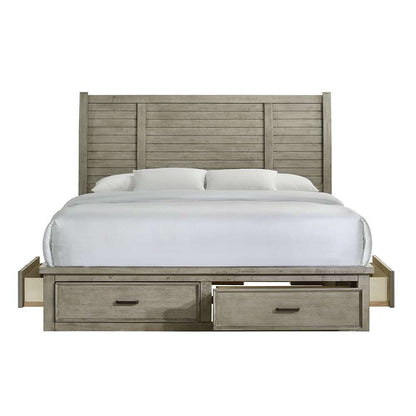 Picket House Furnishings - Damen King Storage Bed in Drift Grey - SV300KB veiw 2