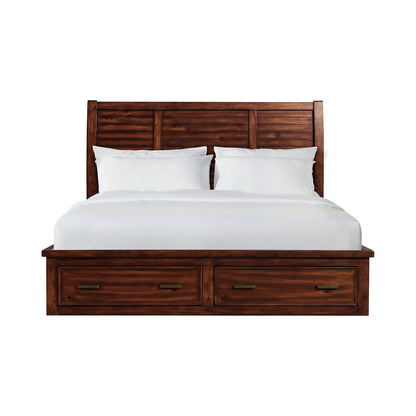 Picket House Furnishings - Damen King Storage Bed in Rich Cherry - SV600KB view 2