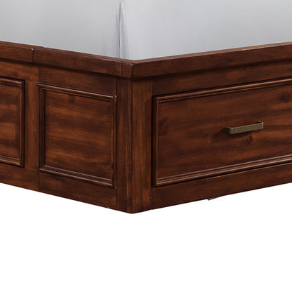 Picket House Furnishings - Damen King Storage Bed in Rich Cherry - SV600KB view 6
