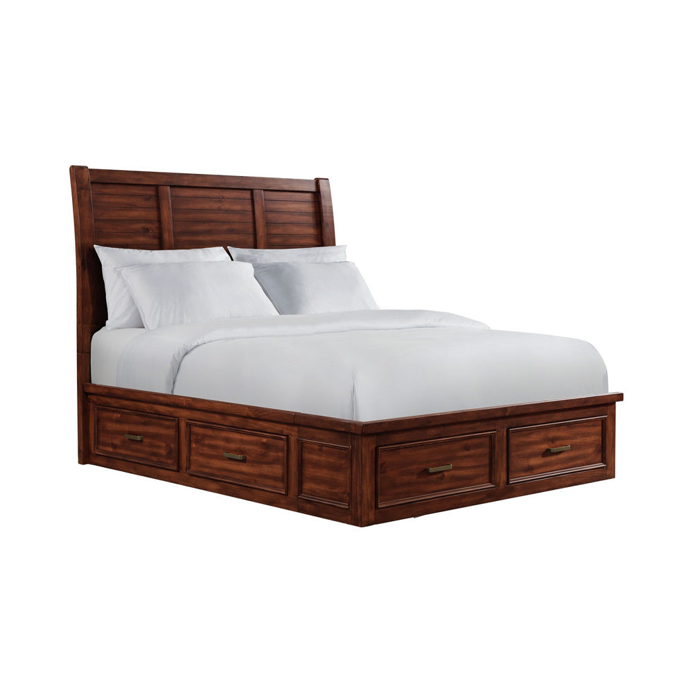 Picket House Furnishings - Damen Queen Storage 3PC Bedroom Set in Rich Cherry - SV600QB3PC view 4