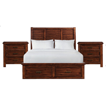 Picket House Furnishings - Damen Queen Storage 3PC Bedroom Set in Rich Cherry - SV600QBNS2 view 1