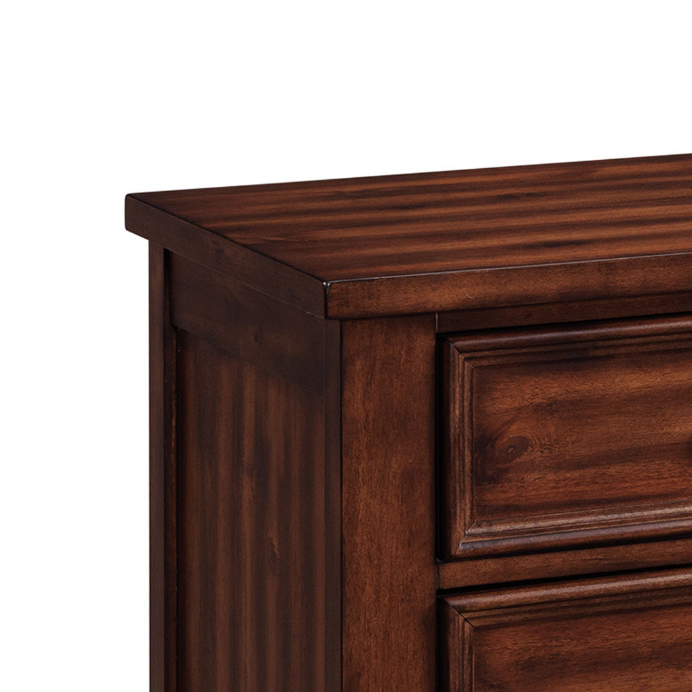 Picket House Furnishings - Damen Queen Storage 4PC Bedroom Set in Rich Cherry - SV600QBNSDR view 7