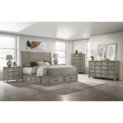 Picket House Furnishings - Damen Queen Storage 5PC Bedroom Set in Drift Grey - SV300QBNSDRC view 3