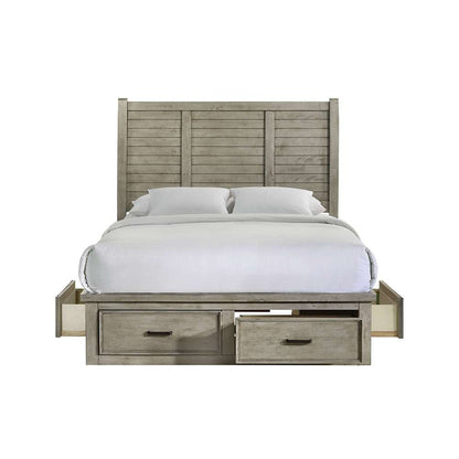 Picket House Furnishings - Damen Queen Storage Bed in Drift Grey - SV300QB veiw 2