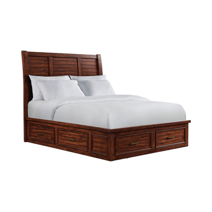 Picket House Furnishings - Damen Queen Storage Bed in Rich Cherry - SV600QB view 1