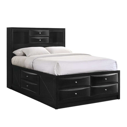 Picket House Furnishings - Dana King Storage Bed in Black - EM870KB veiw 1