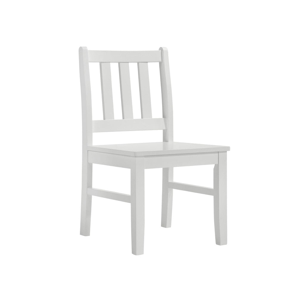 Picket House Furnishings -  Daniel 5PC Dining Set with Table and 4 Chairs in White - Y-14470-7-5DS veiw 4