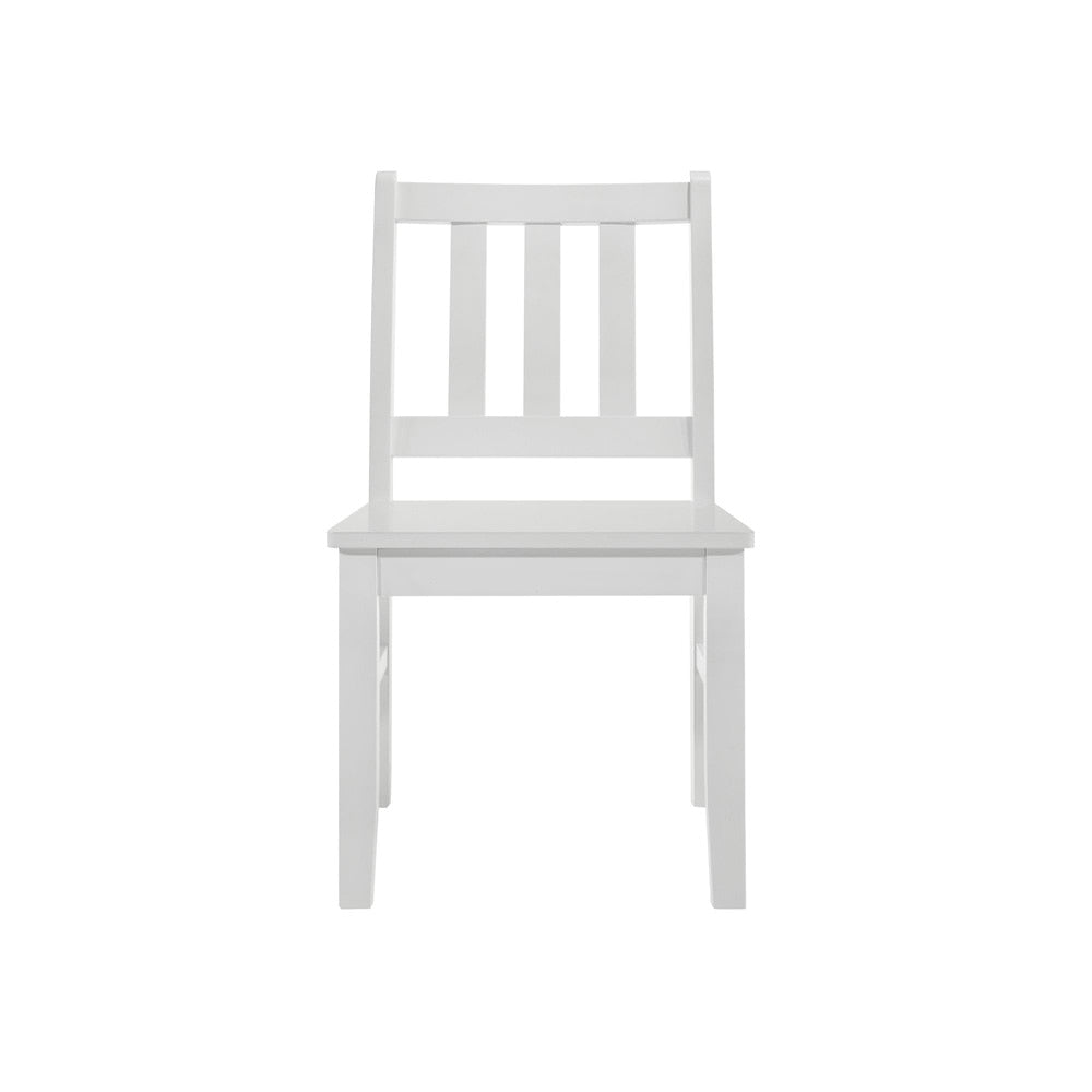 Picket House Furnishings -  Daniel 5PC Dining Set with Table and 4 Chairs in White - Y-14470-7-5DS veiw 5