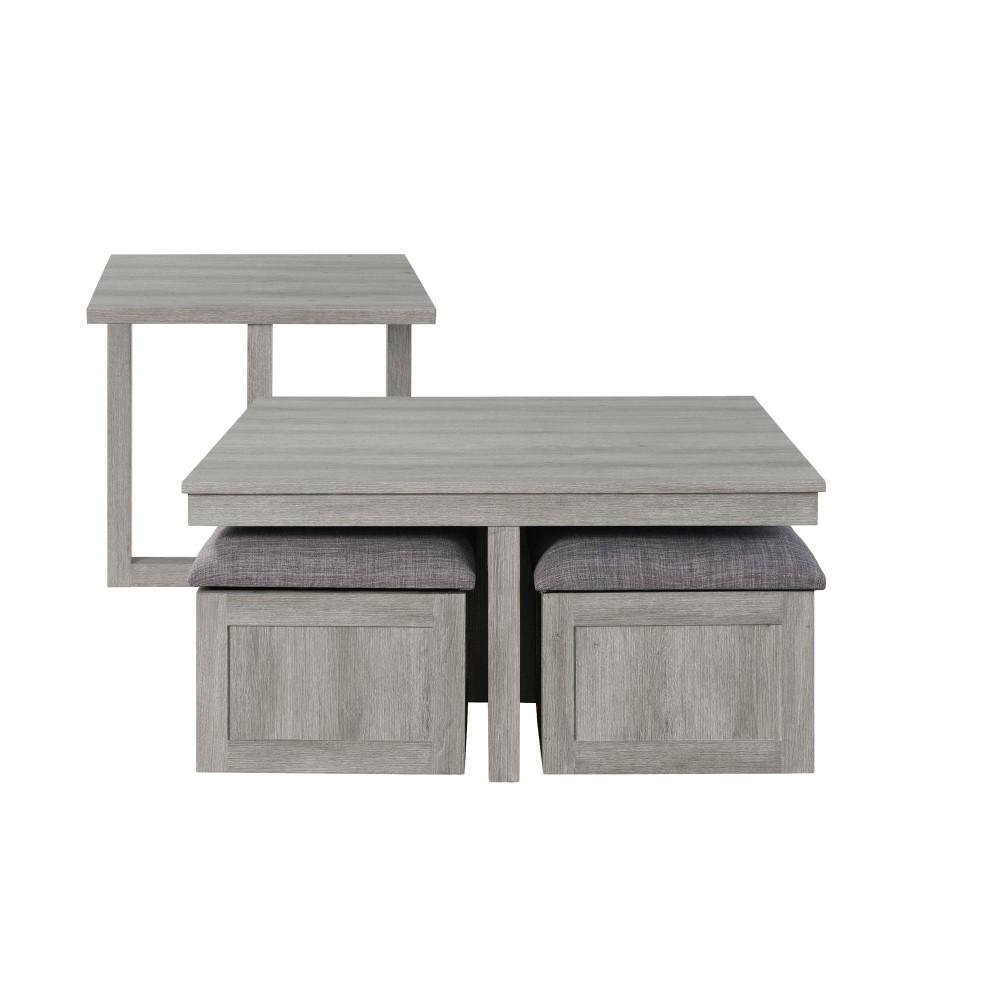 Picket House Furnishings - Dawson 2PC Occasional Set in Grey - CTUT1002PC veiw 1
