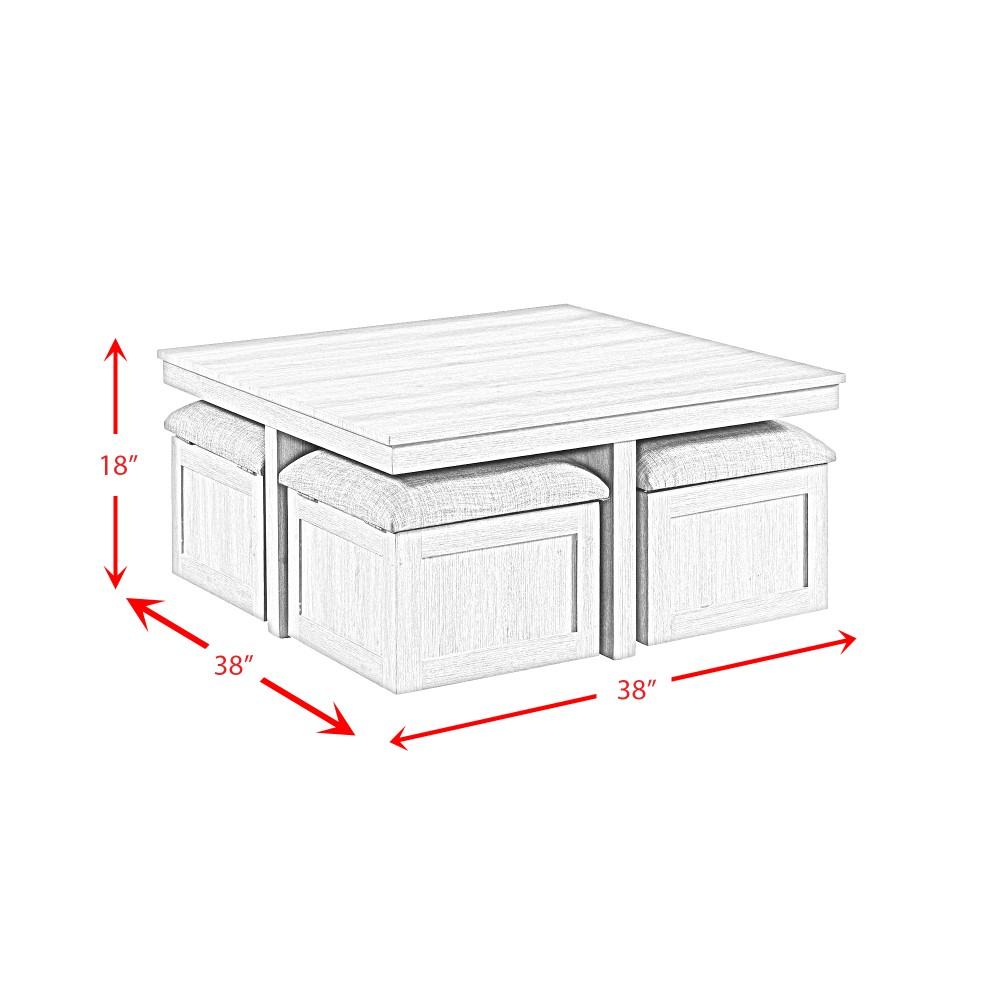Picket House Furnishings - Dawson 2PC Occasional Set in Grey - CTUT1002PC veiw 12