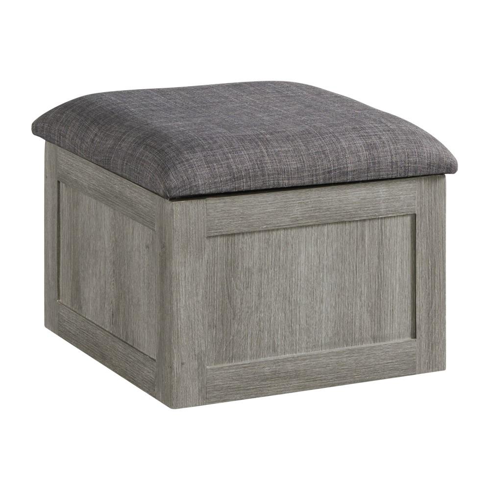Picket House Furnishings - Dawson Coffee Table with Four Storage Stools in Grey - CTUT100OT veiw 6