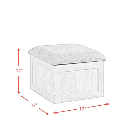 Picket House Furnishings - Dawson Coffee Table with Four Storage Stools in Grey - CTUT100OT veiw 12