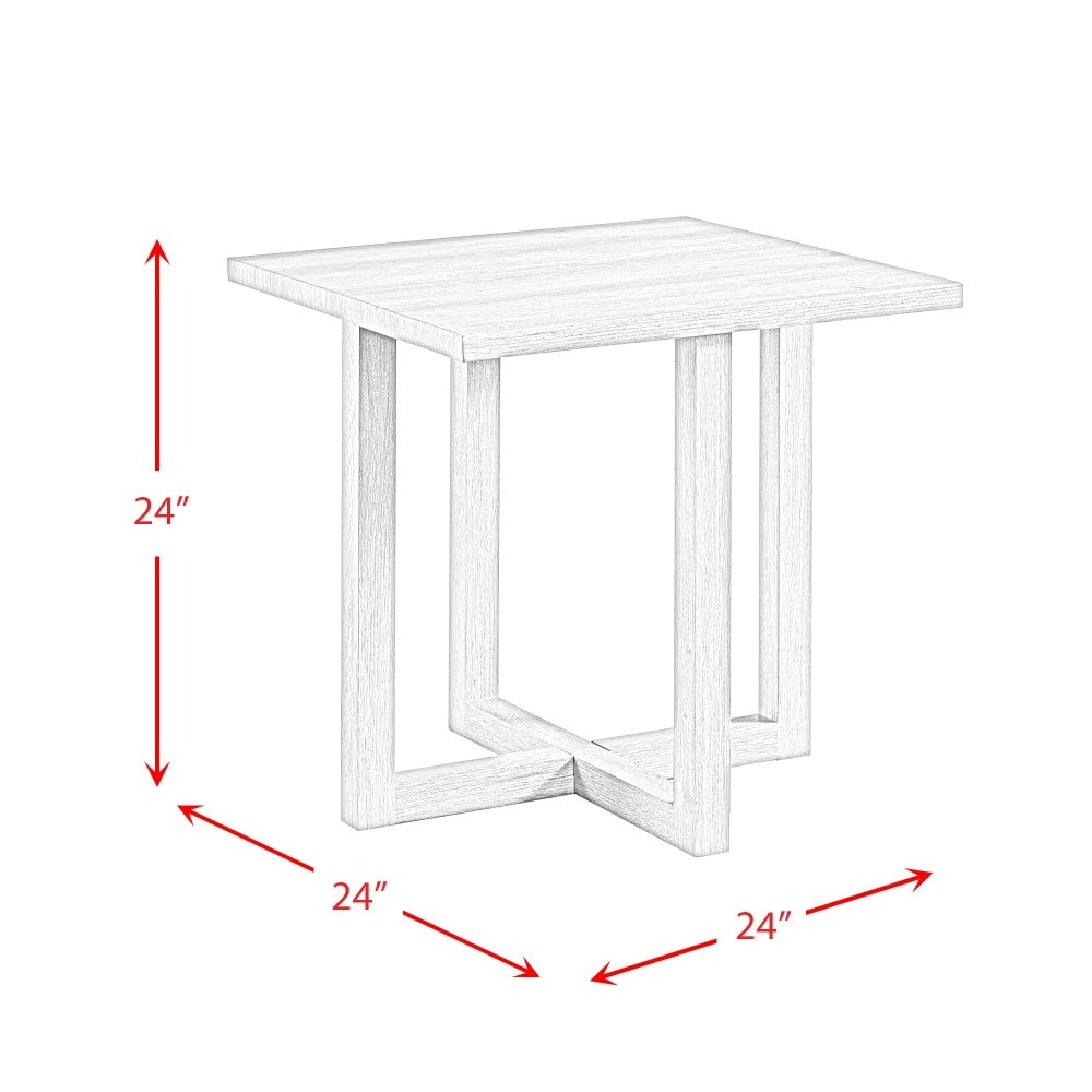 Picket House Furnishings - Dawson End Table in Grey - CTUT100ET veiw 7