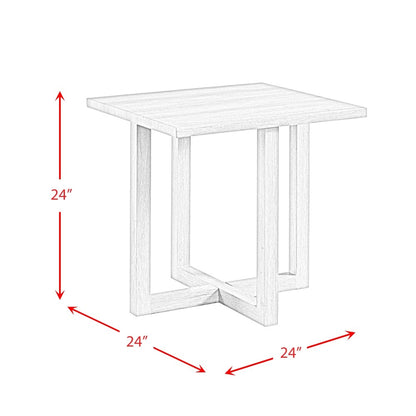 Picket House Furnishings - Dawson End Table in Grey - CTUT100ET veiw 7