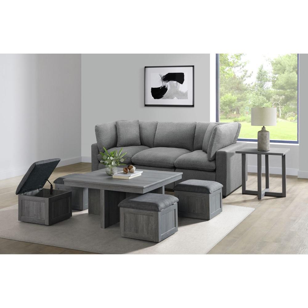 Picket House Furnishings - Dawson End Table in Grey - CTUT100ET veiw 8