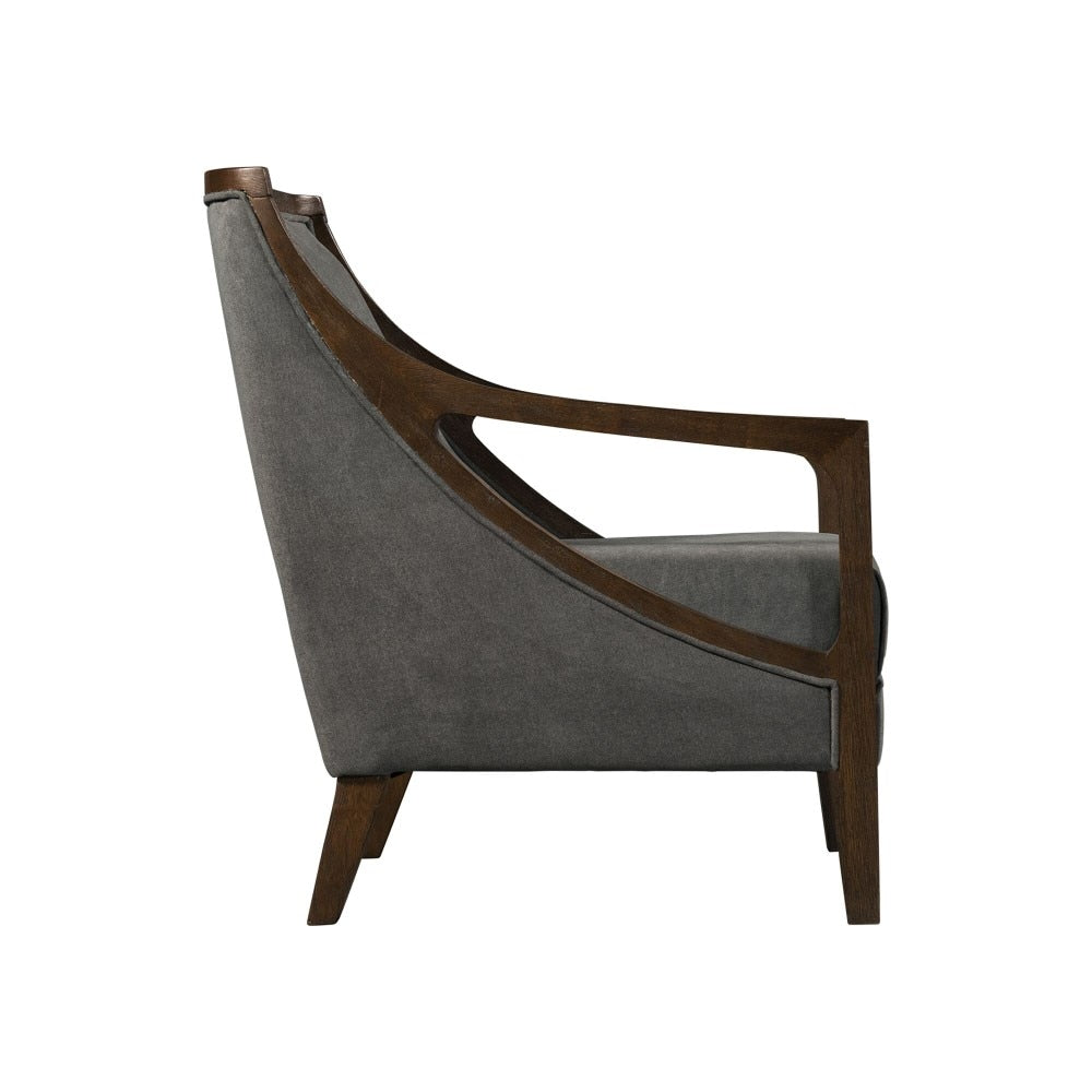 Picket House Furnishings - Dayna Accent Chair with Brown Frame In Charcoal - UHK526101E veiw 3