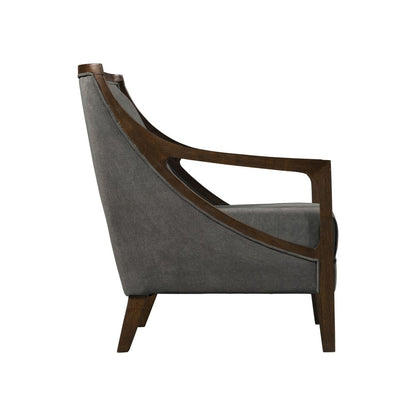 Picket House Furnishings - Dayna Accent Chair with Brown Frame In Charcoal - UHK526101E veiw 3