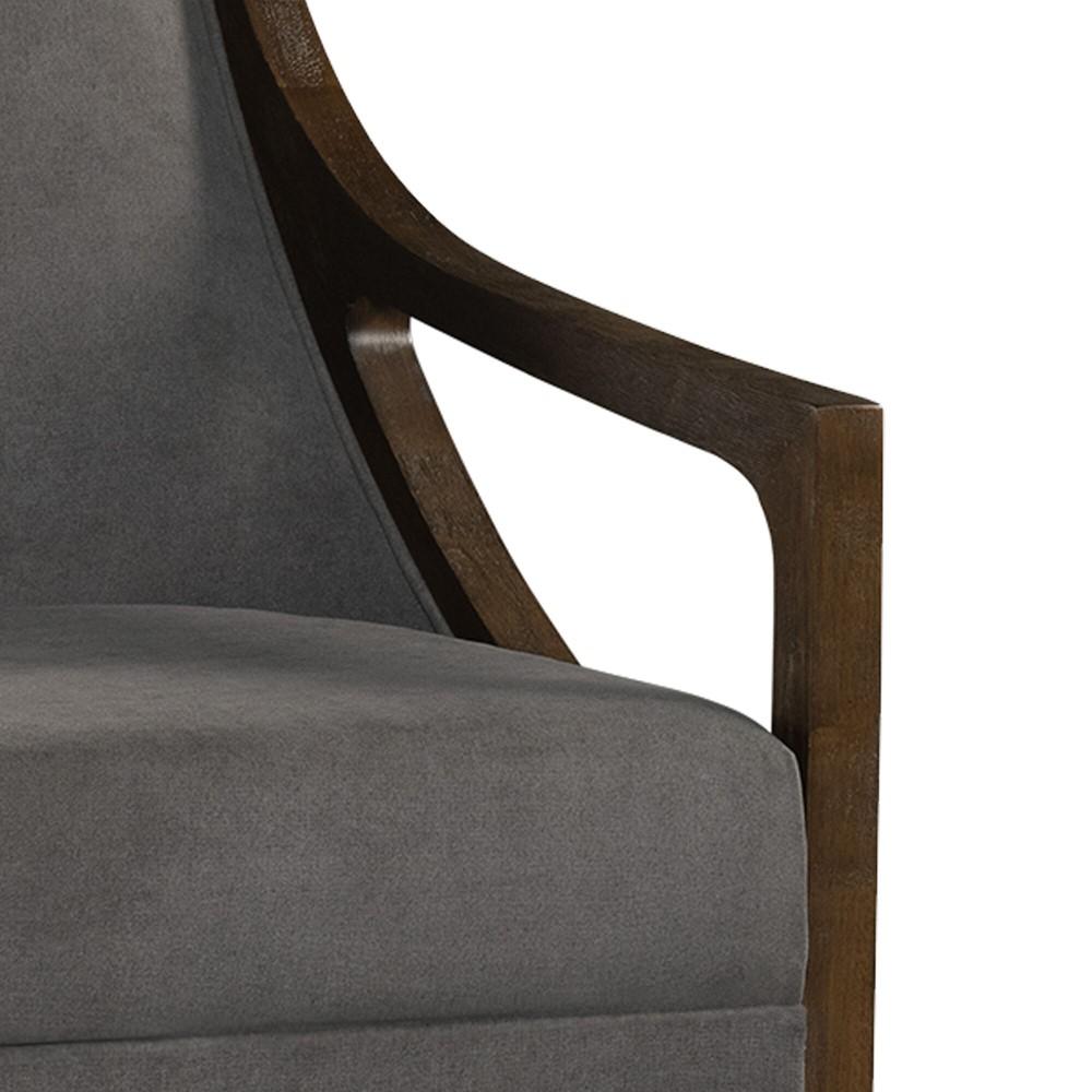 Picket House Furnishings - Dayna Accent Chair with Brown Frame In Charcoal - UHK526101E veiw 5