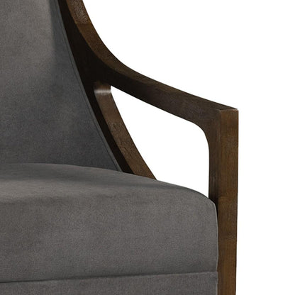 Picket House Furnishings - Dayna Accent Chair with Brown Frame In Charcoal - UHK526101E veiw 5