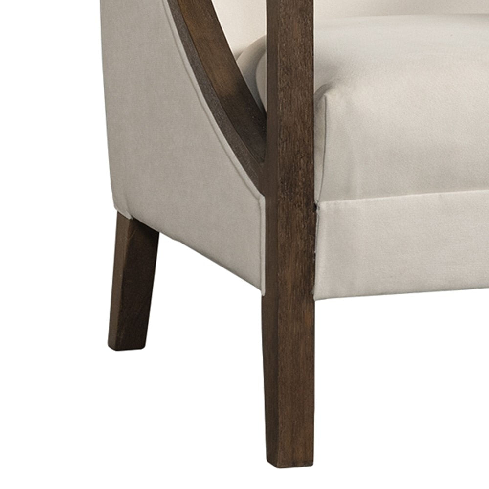 Picket House Furnishings - Dayna Accent Chair with Brown Frame In Natural - UHK525101E veiw 7