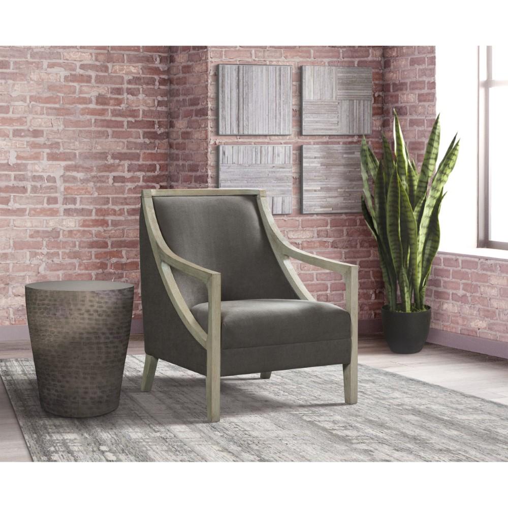 Picket House Furnishings - Dayna Accent Chair with White Wash Frame In Charcoal - UHK526102E veiw 9